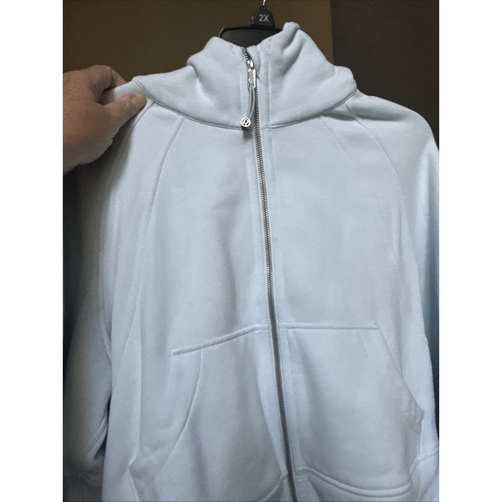 Lululemon Scuba Oversized Full-Zip Hoodie Light Blue XS/S Thumbholes